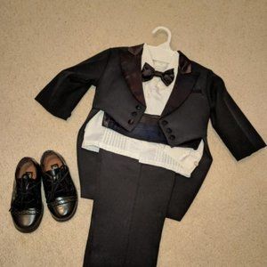 Toddler tuxedo, worn one time.